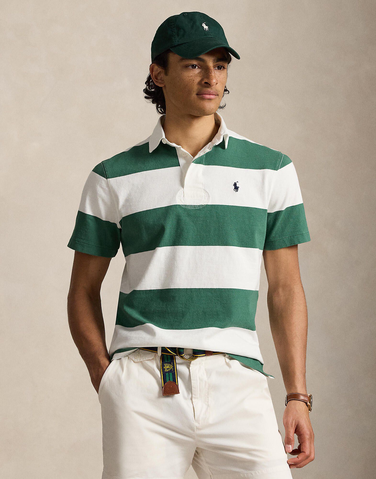 Classic Fit Short-Sleeve Rugby Shirt