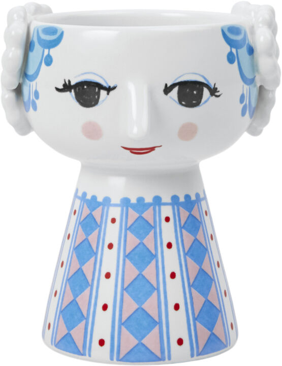 Eva Lysestage H9. 5 cm blå