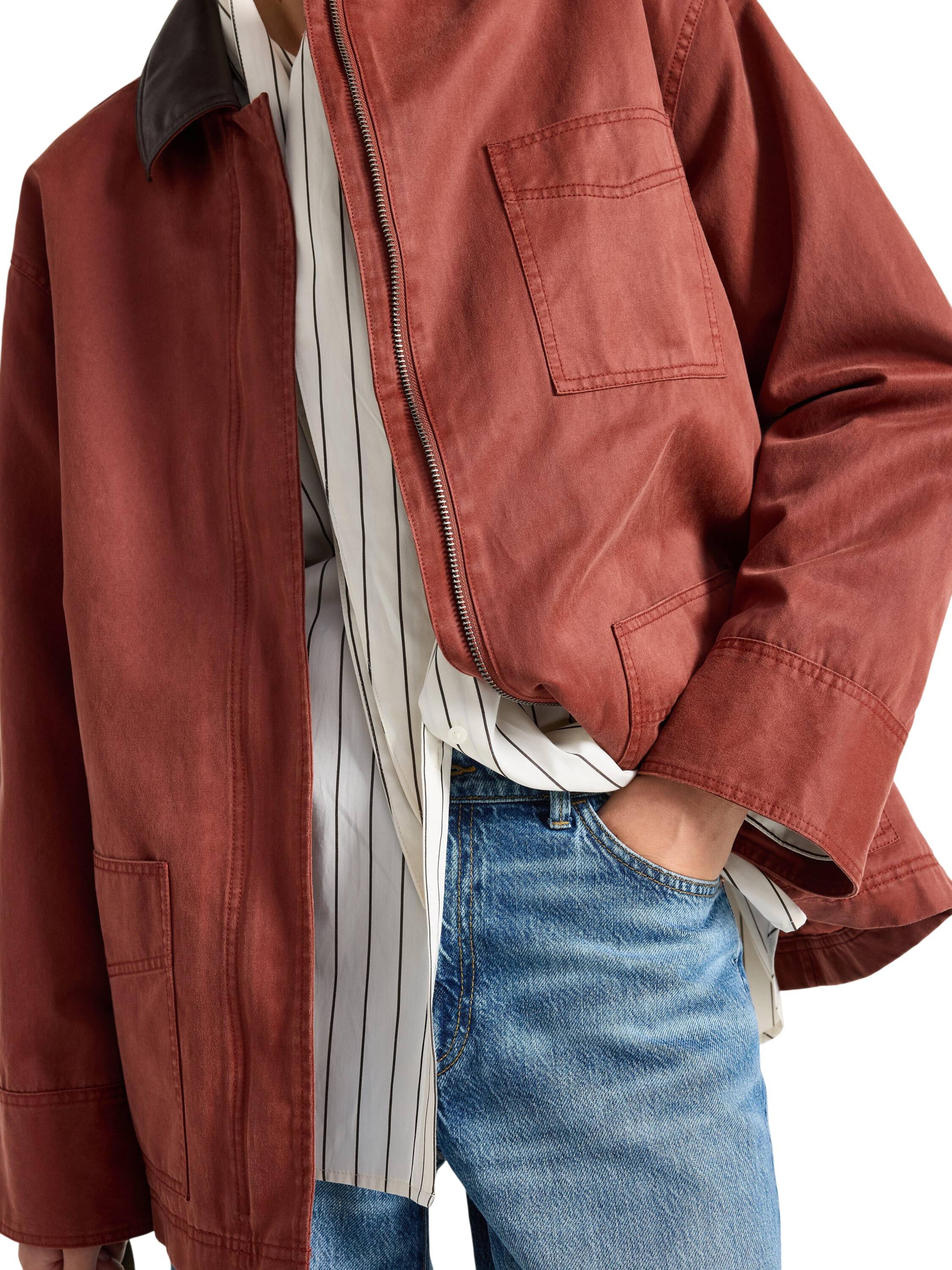 Vattert jakke med avslappet passfor