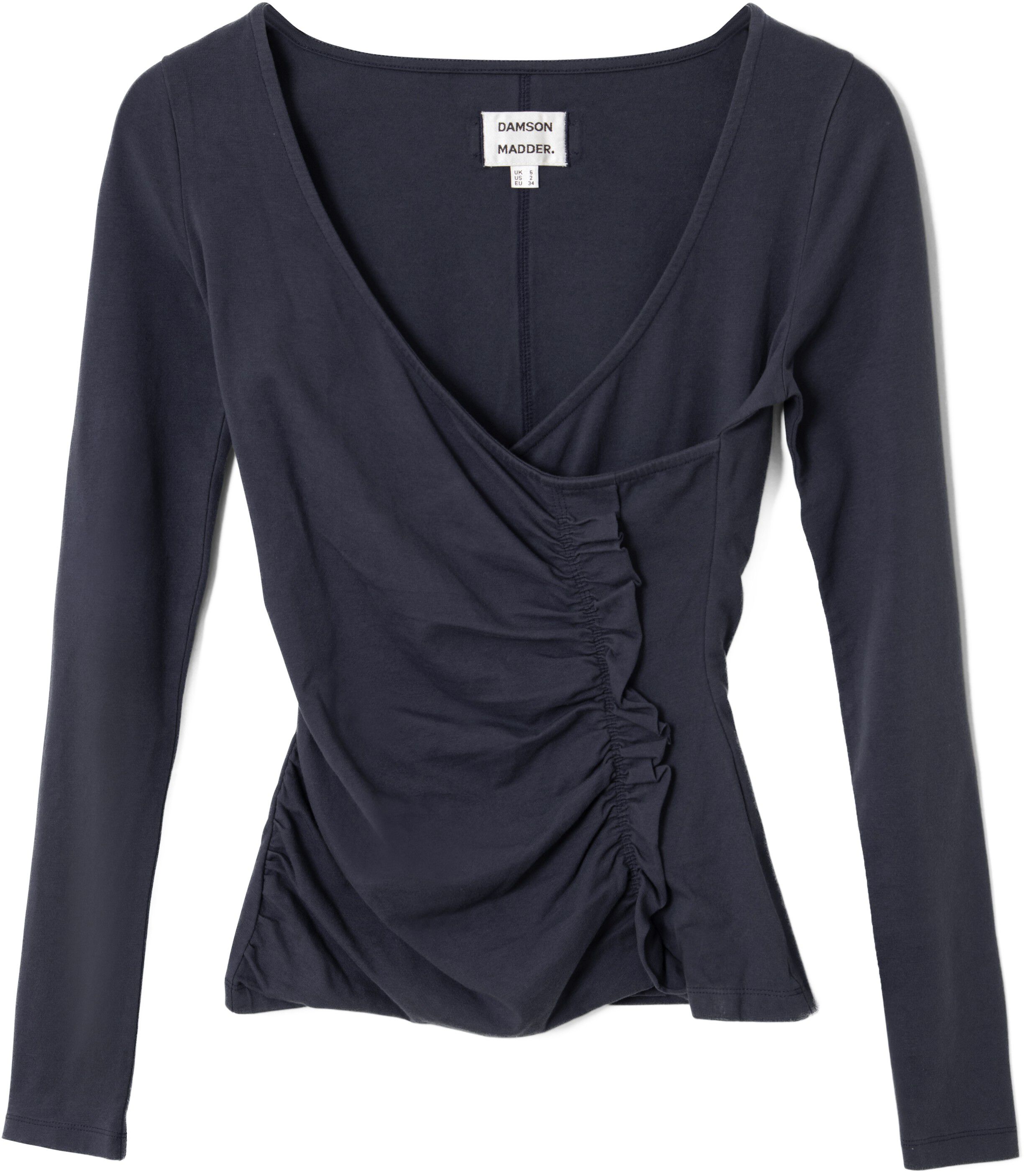 TRIXIE LS TOP - GREY BLUE
