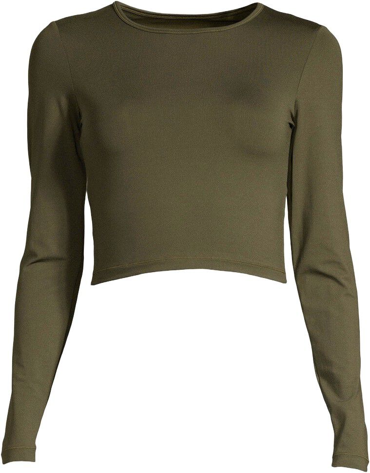 Crop lang&aelig;rmet T-shirt