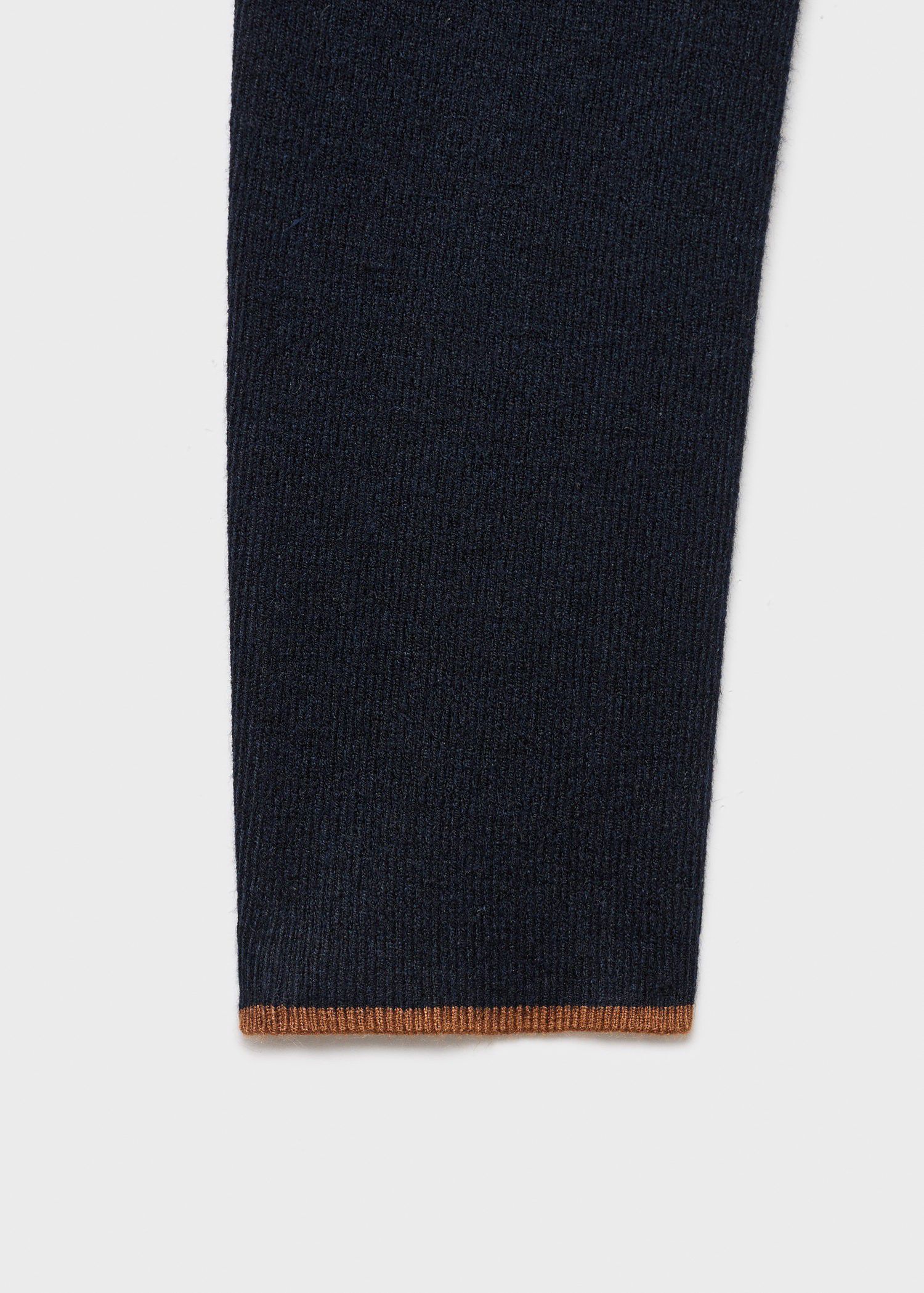 Perkins-neck sweater with button