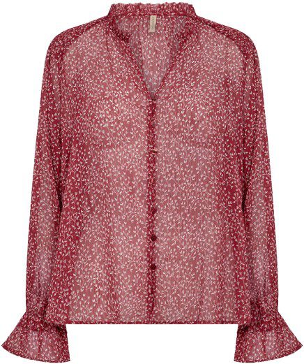 SC-BEBBIE 2 Skjorte M&oslash;rk r&oslash;d