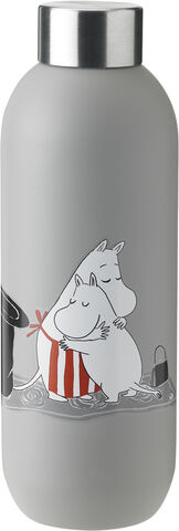 Keep Cool drikkeflaske, 0,75 l. - light grey - Moomin