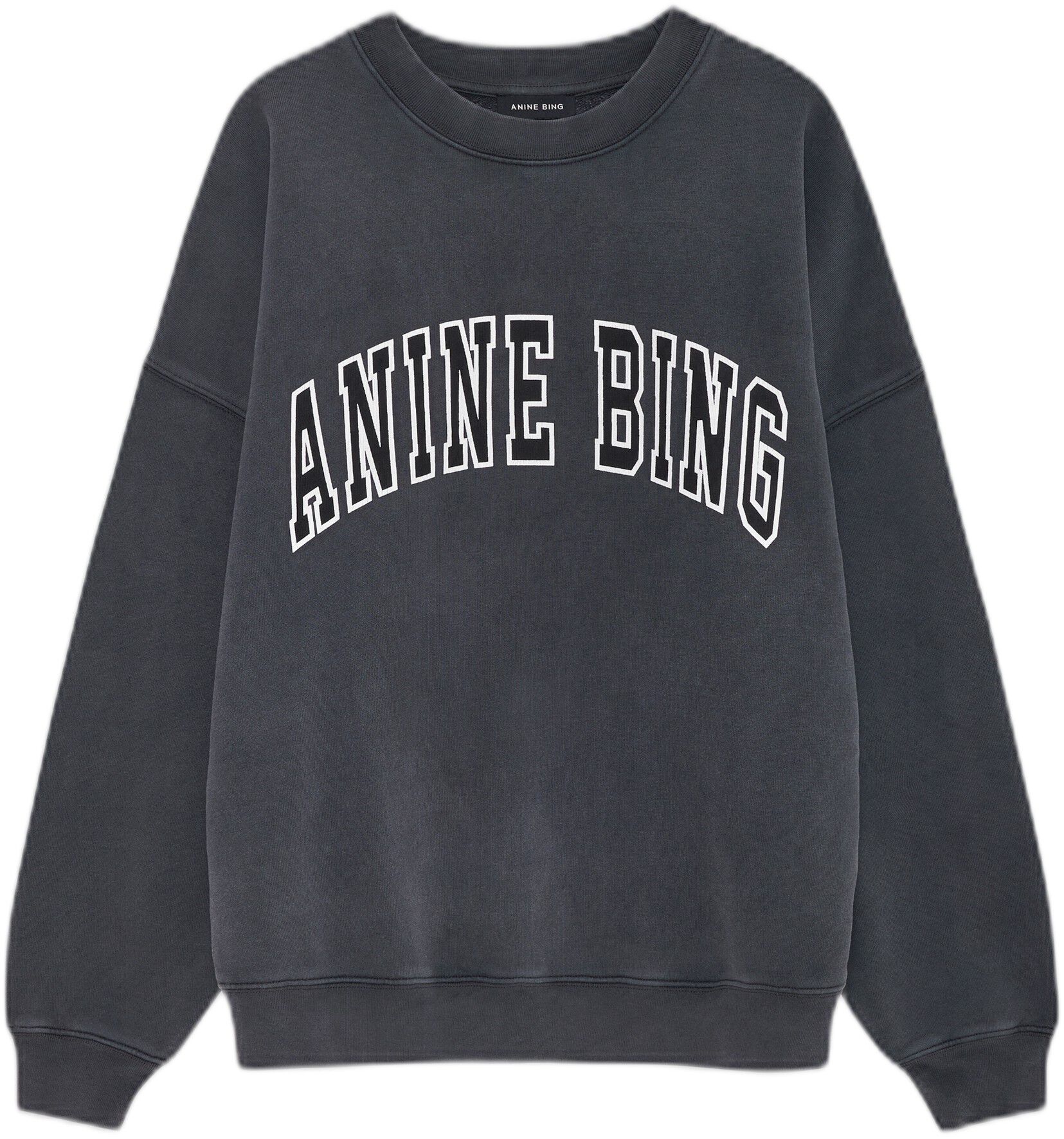 MILES SWEATSHIRT NEW CLASSIC - WASHED BLACK