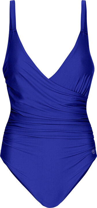 Medewi draperet badedragt - Cartel Blue