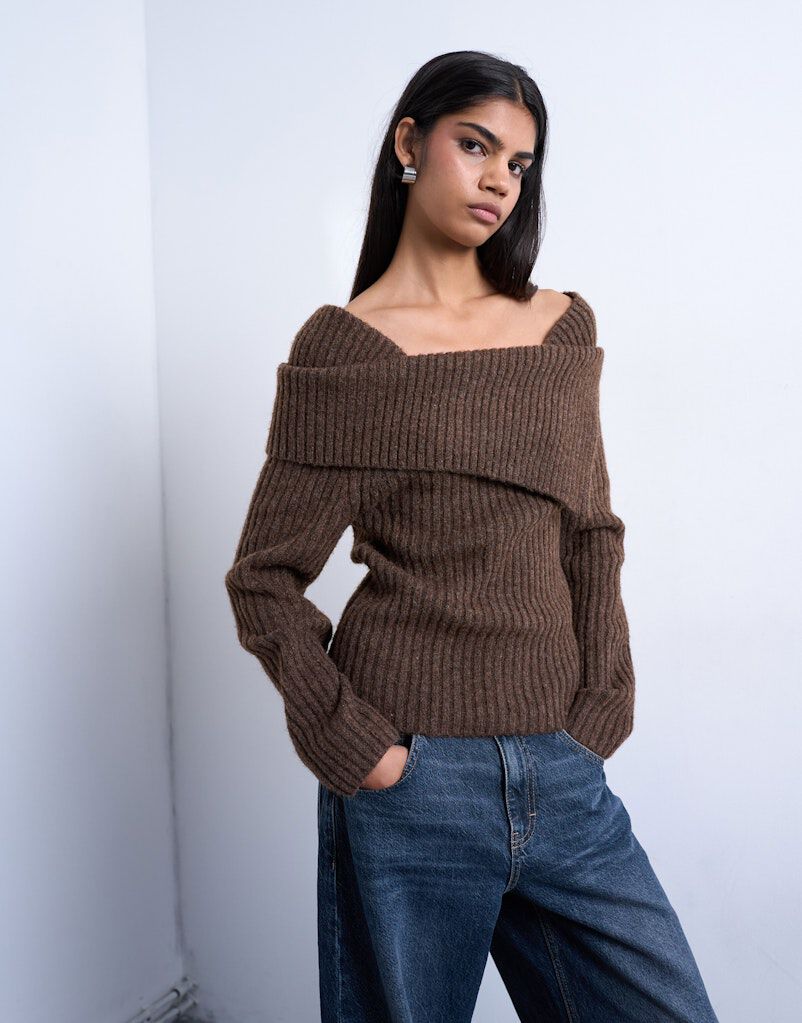 TSJULIE OFF SHOULDER KNIT TOP