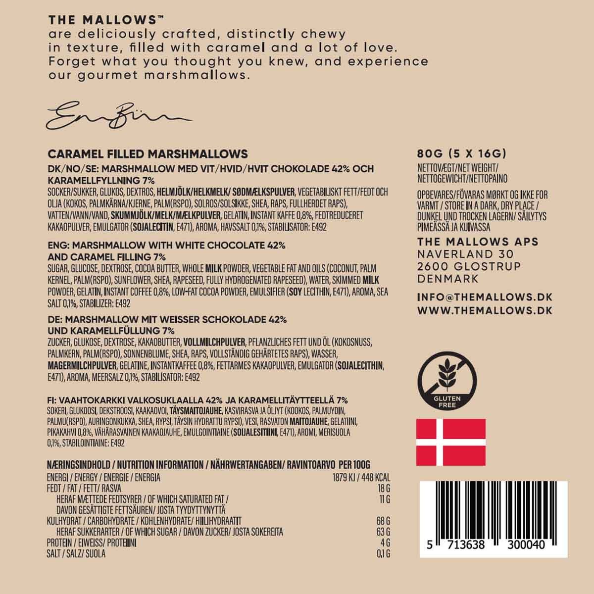 Caramel Filled Mallows + Coffee & White Chocolate