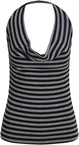 JXPAULA STRIPE HALTER TOP JRS EXP