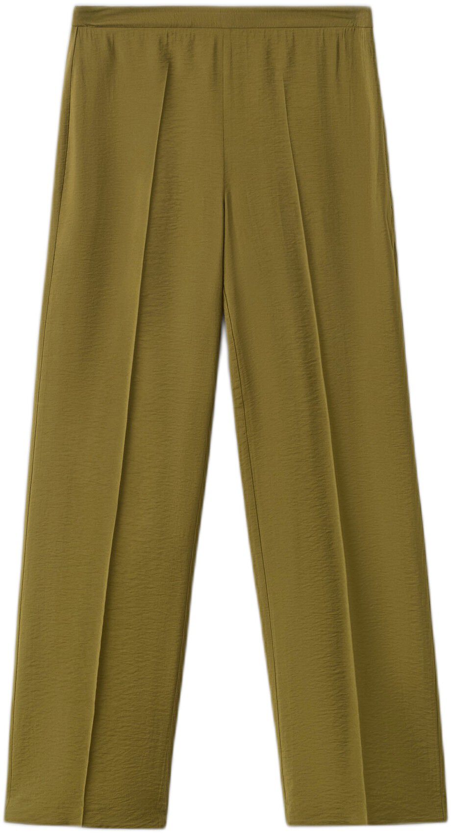 Straight mid-rise trousers