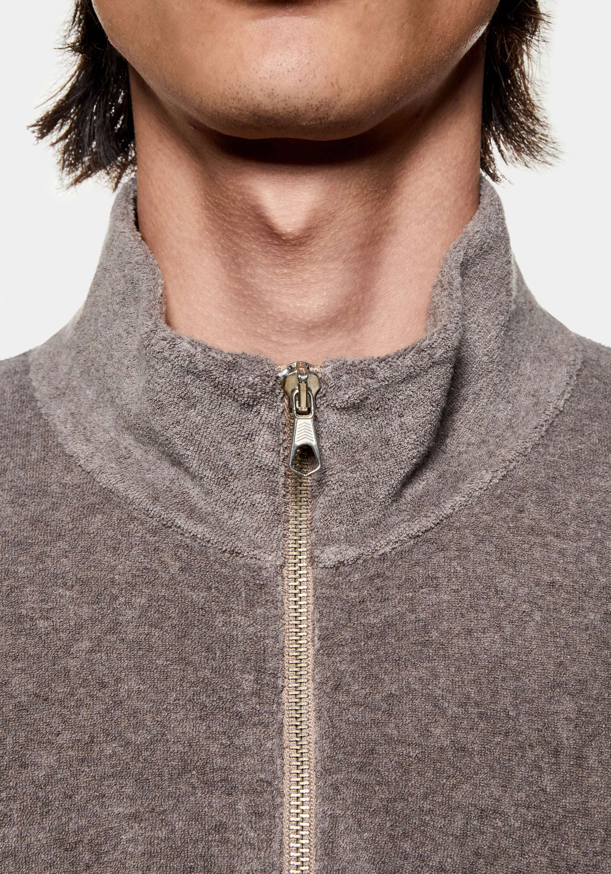 TOWELLING QUARTER ZIP