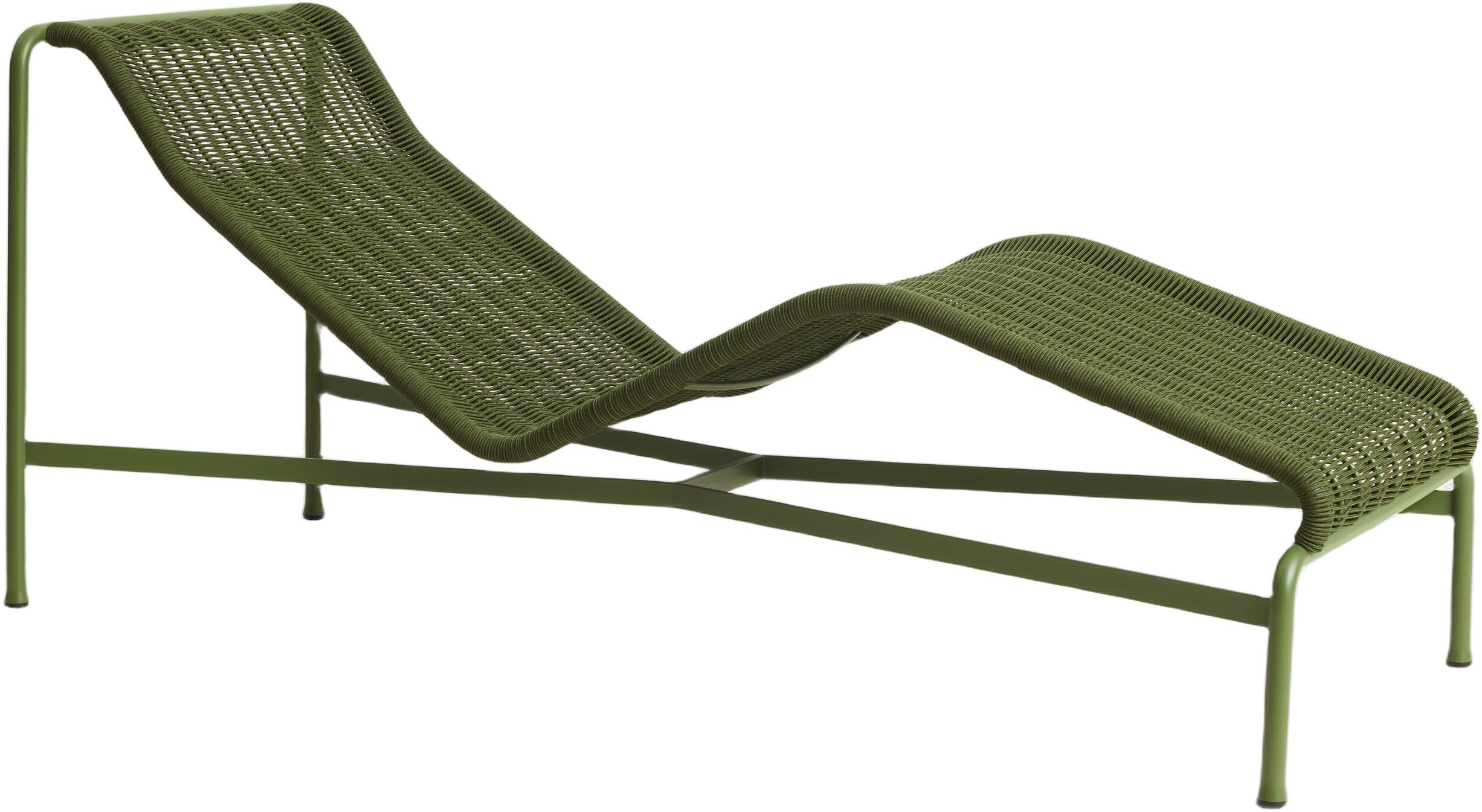 Palissade Cord Chaise Longue-Olive