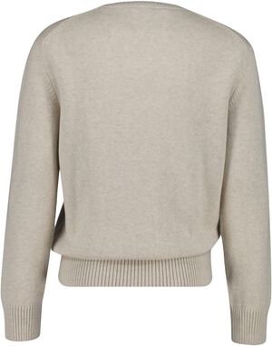 CABLE KNIT MOCK NECK