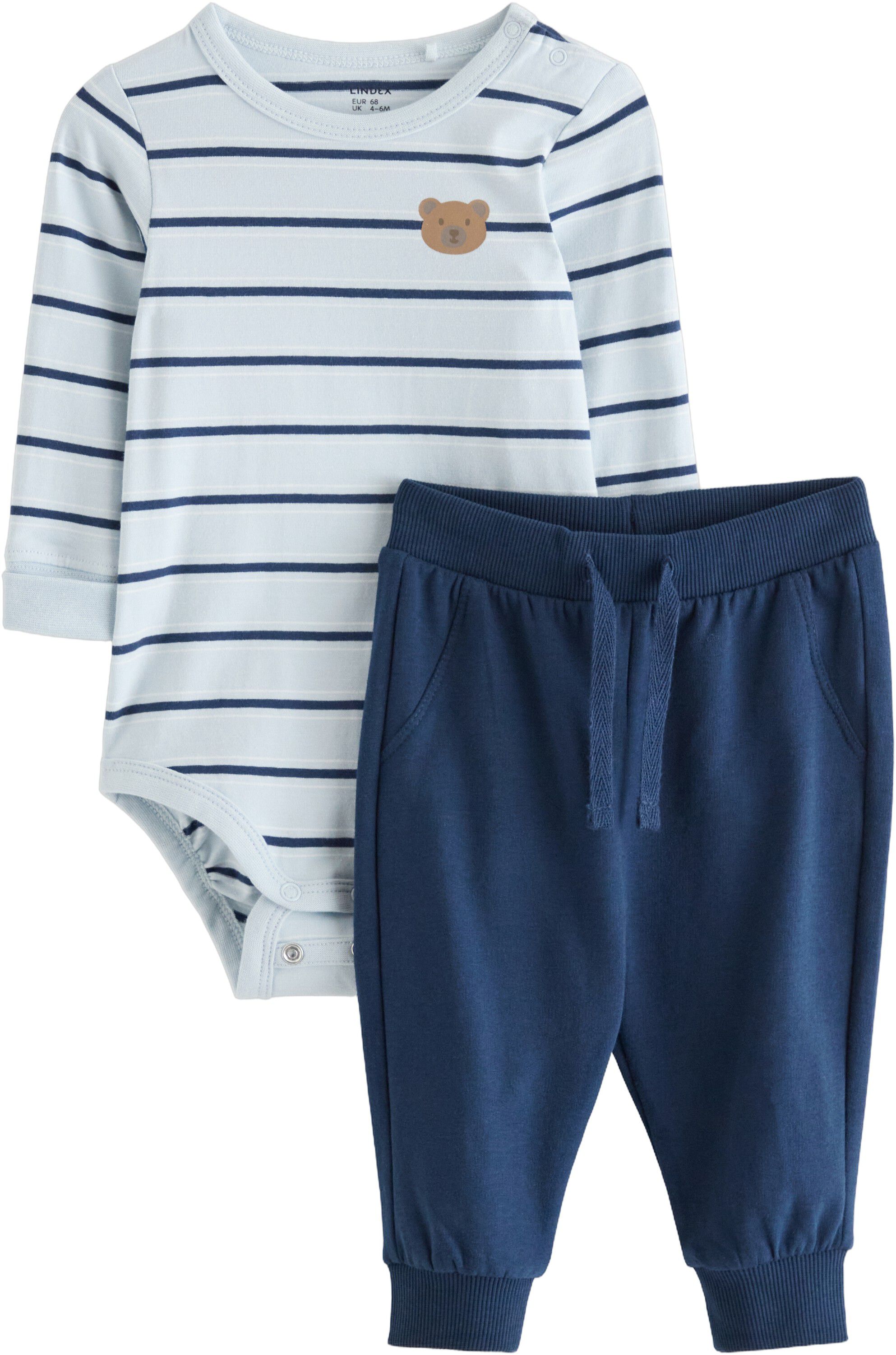 2-piece set with bodysuit and match