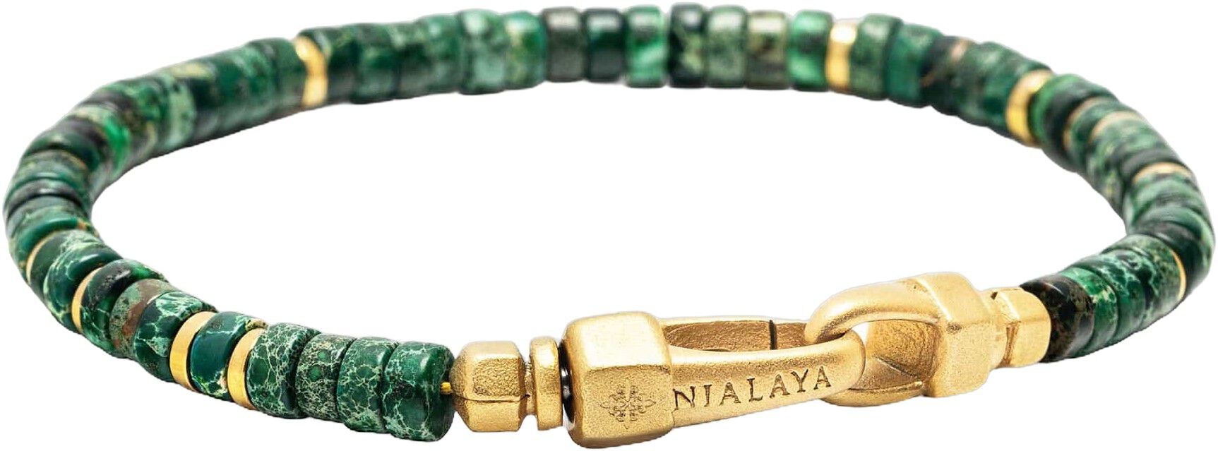 Dark Green Malachite Heishi Bracelet