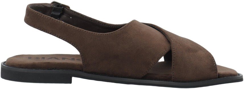 BIALEMON Cross Slingback Sandal Faux Suede