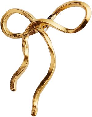 Flow Bow Ørering - Forgyldt