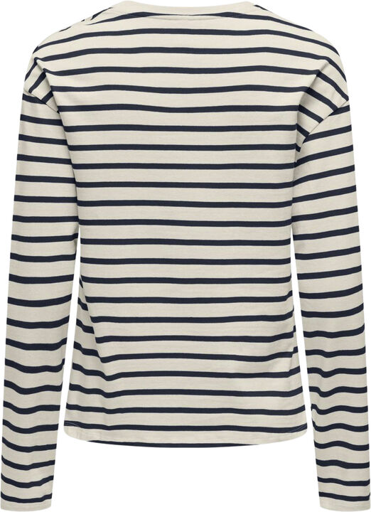 ONLNEW SOPH LIFE L/S O-NECK TOP BOX