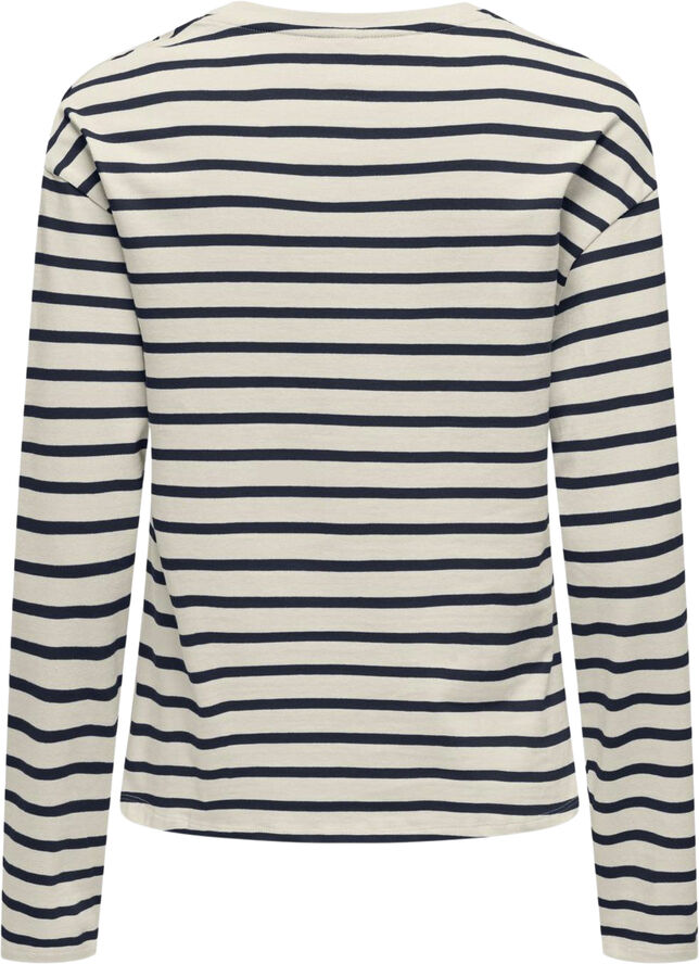 ONLNEW SOPH LIFE L/S O-NECK TOP BOX