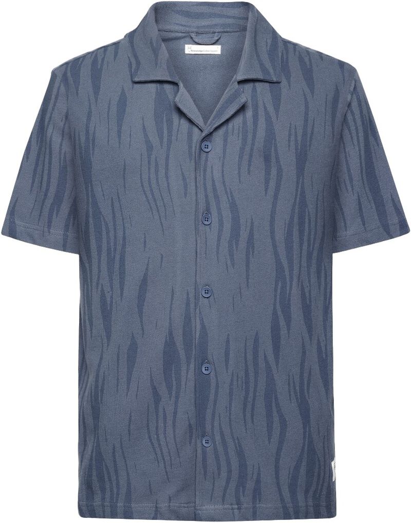 Bouclé Loose Fit Northern Lights Short Sleeve Shirt - Gots/V