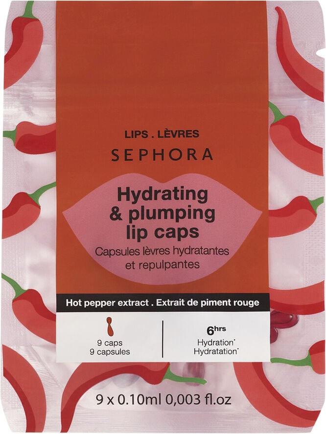 Fugtgivende og fyldgivende læbekapsler - Lille kapsel, Stor volumen