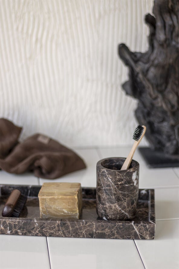 MARBLE toothbrush holder