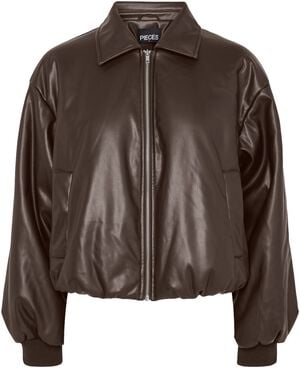 PCLARA PADDED COATED BOMBER JACKET
