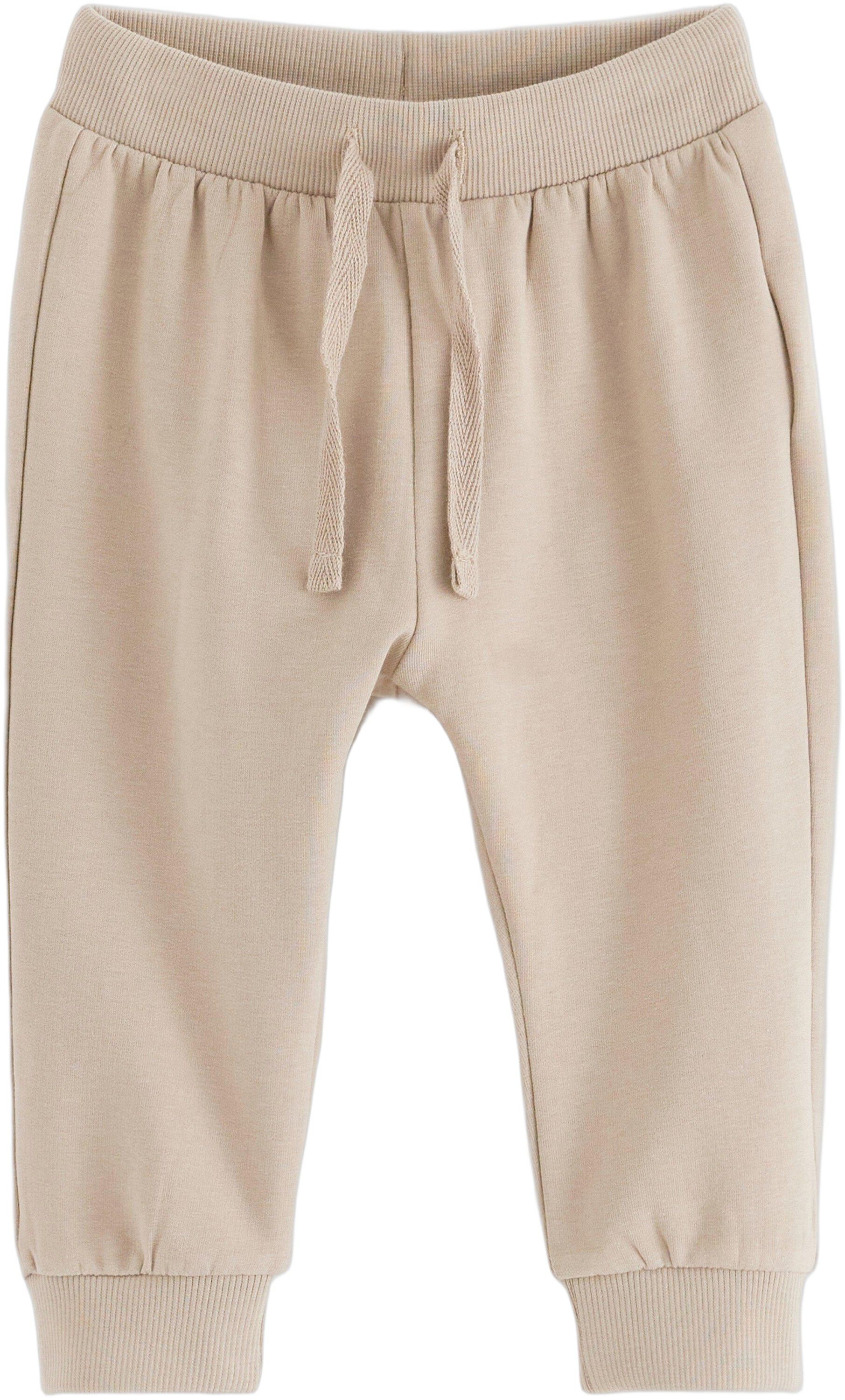 Joggers in cotton with soft, brushe