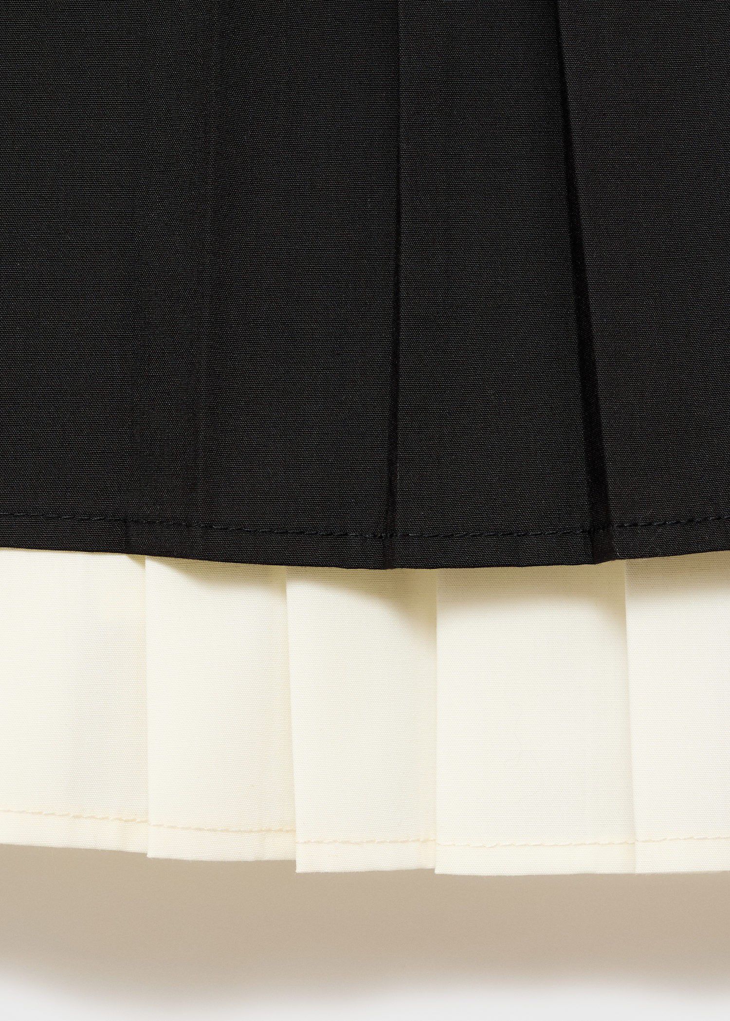 Pleated combined top