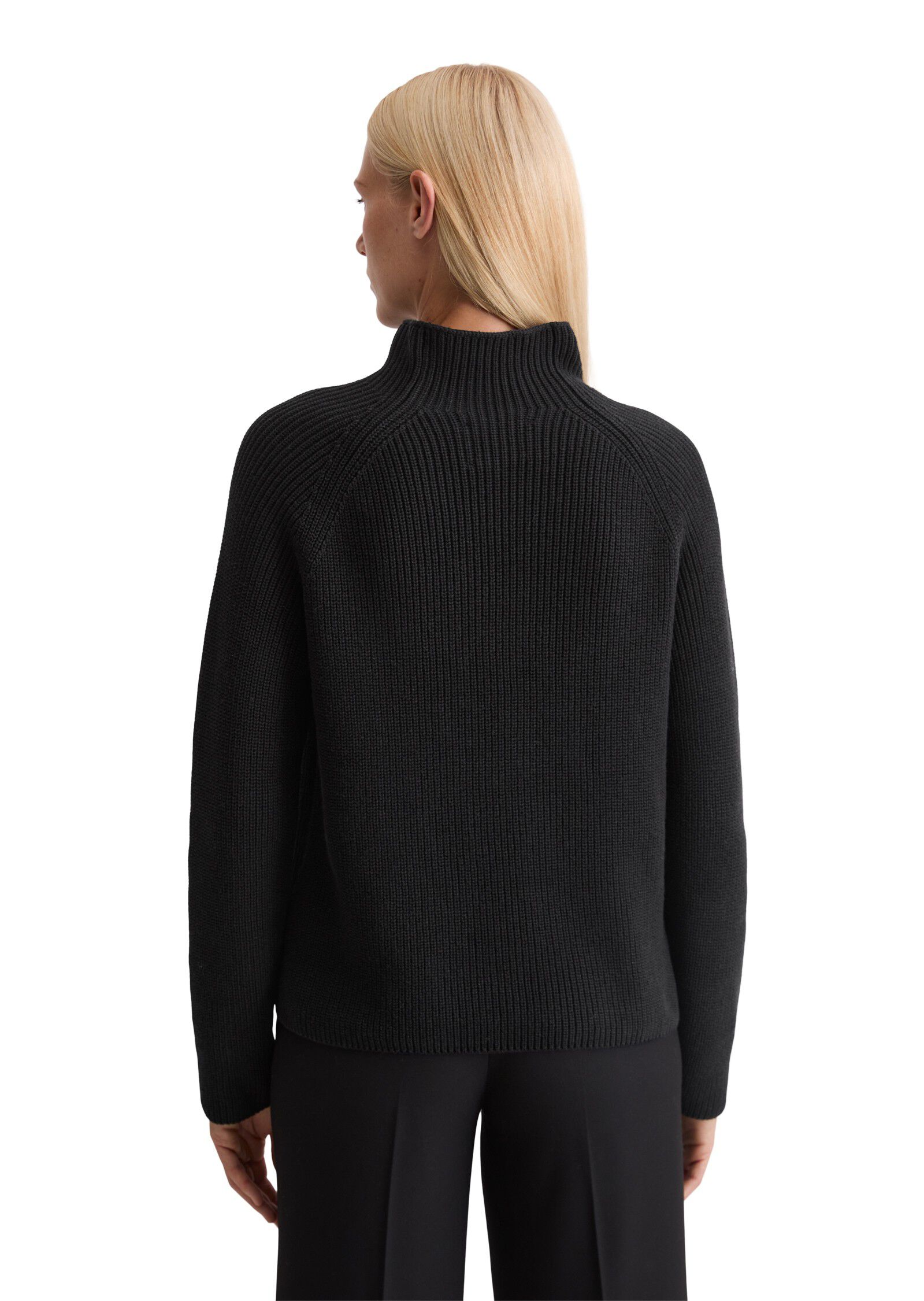 Pullover, longsleeve, stand-up coll