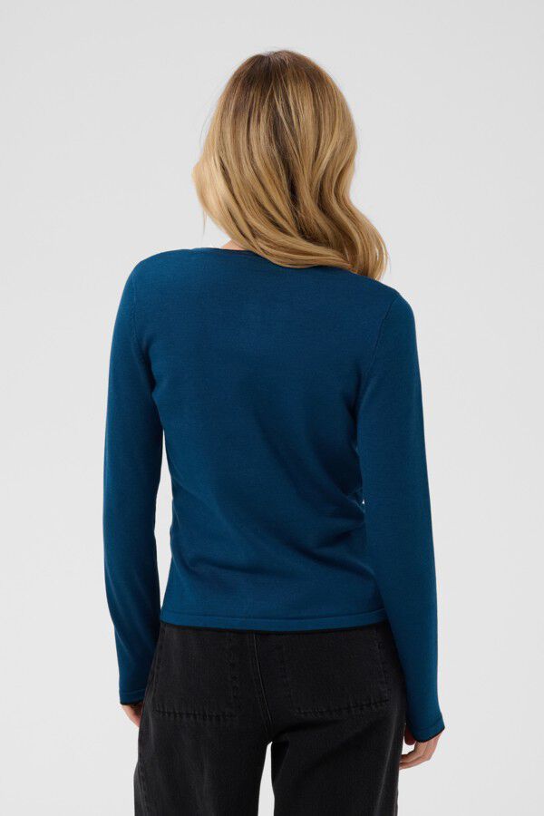 MilaSZ Contrast Stripe Cardigan