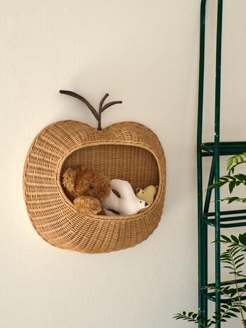 Apple Braided Wall Pocket - Natural