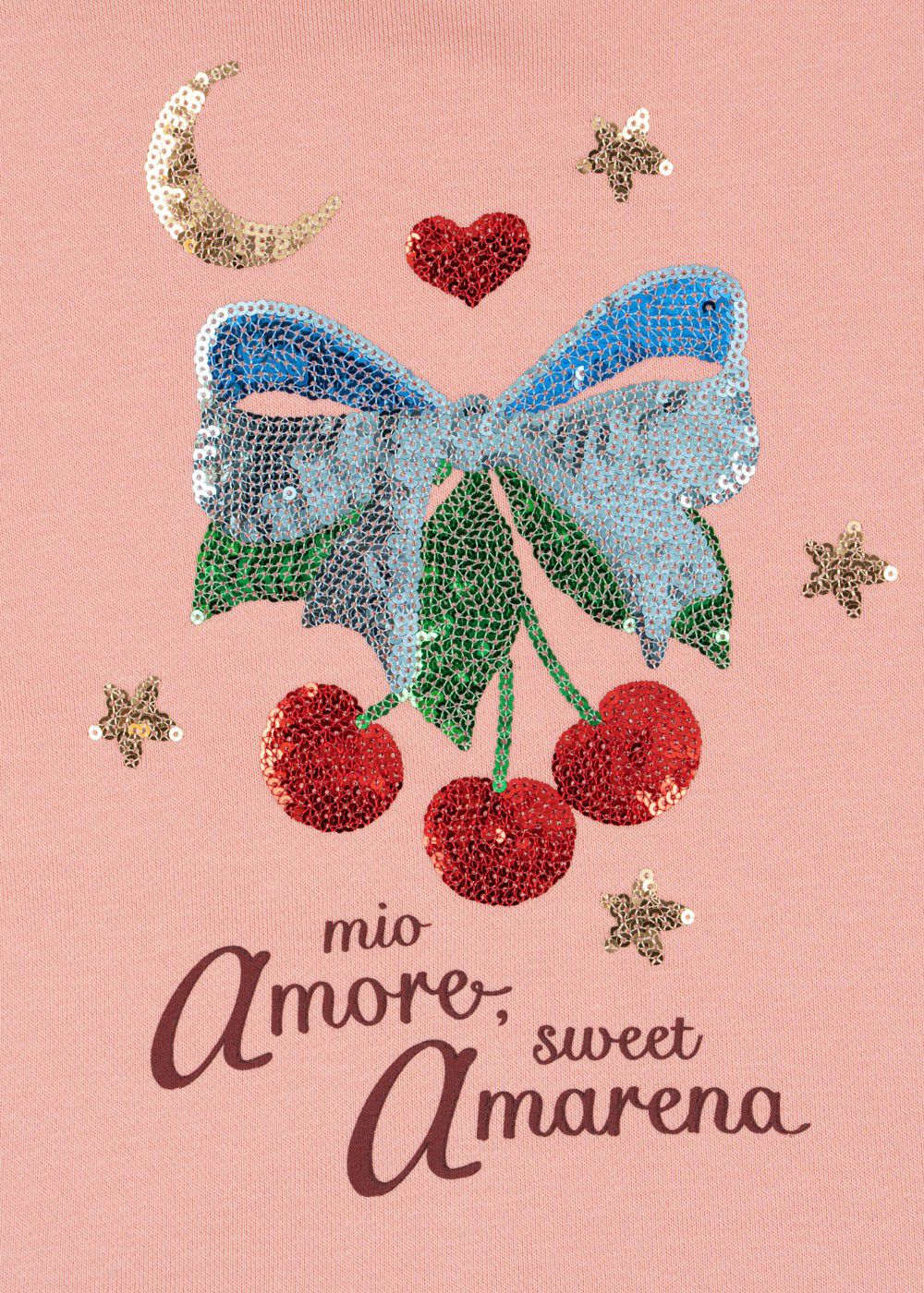 LOU SEQUIN SWEAT ZIP HOOD OCS