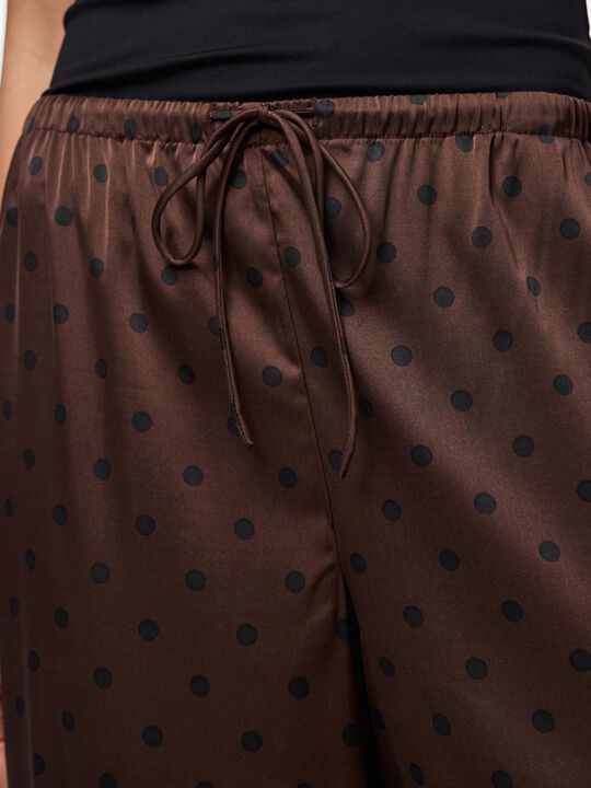 PCJYTTA MW STRAIGHT SATIN PANTS WVN