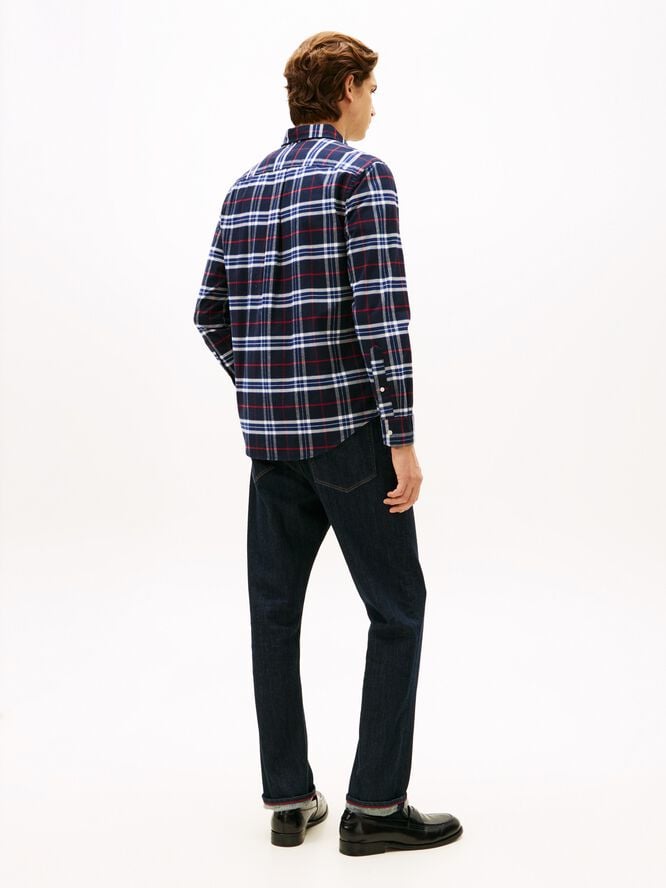 BRUSHED OXFORD CHECK RF SHIRT