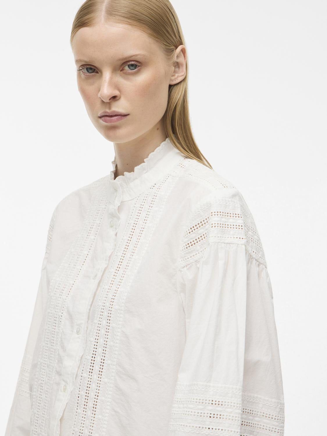 ROUCAROLINA LS CHINA COLLAR SHIRT