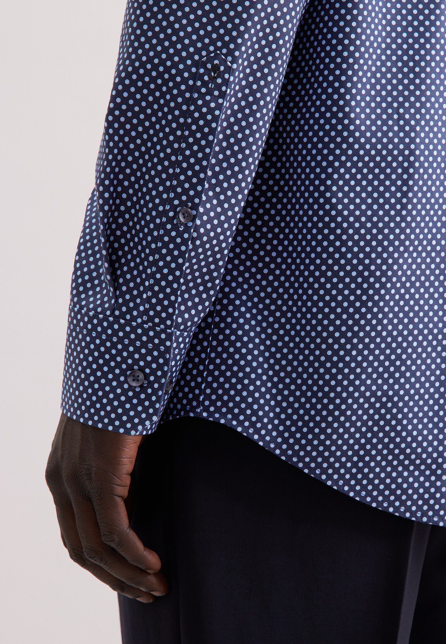 Business shirt Regular 1/1 Kent-Collar Print