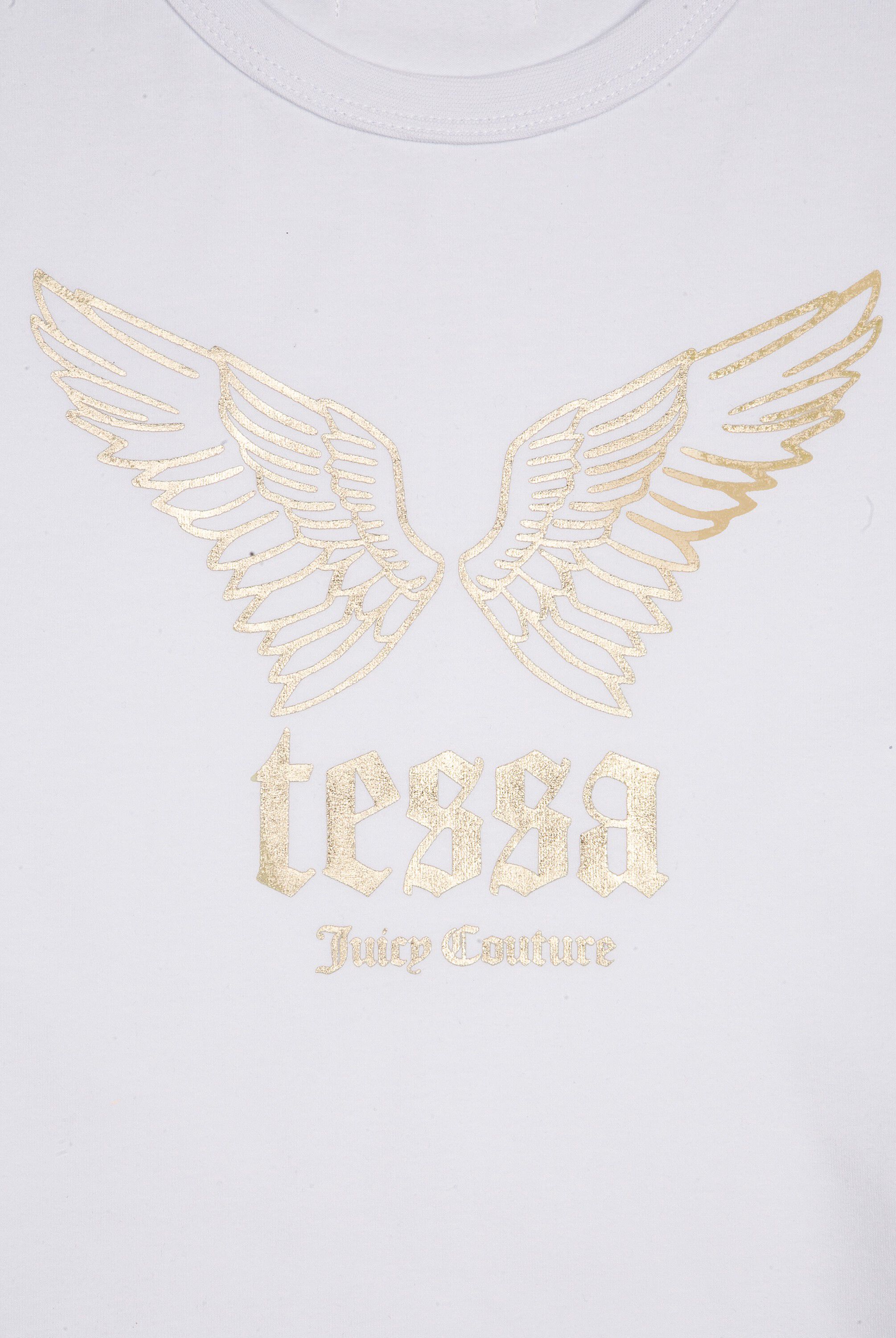 Tessa x Juicy - baby tee m. guld vinger