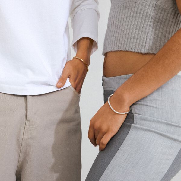 ALAIA bangle gold-plated