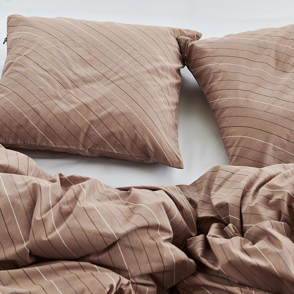 &Oslash;kologisk sengelinned Lune brun - GOTS