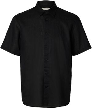 SLHREGCLAY LINENBLEND SS SHIRT CLA