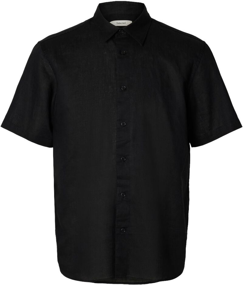 Slhregclay Linenblend Ss Shirt Cla