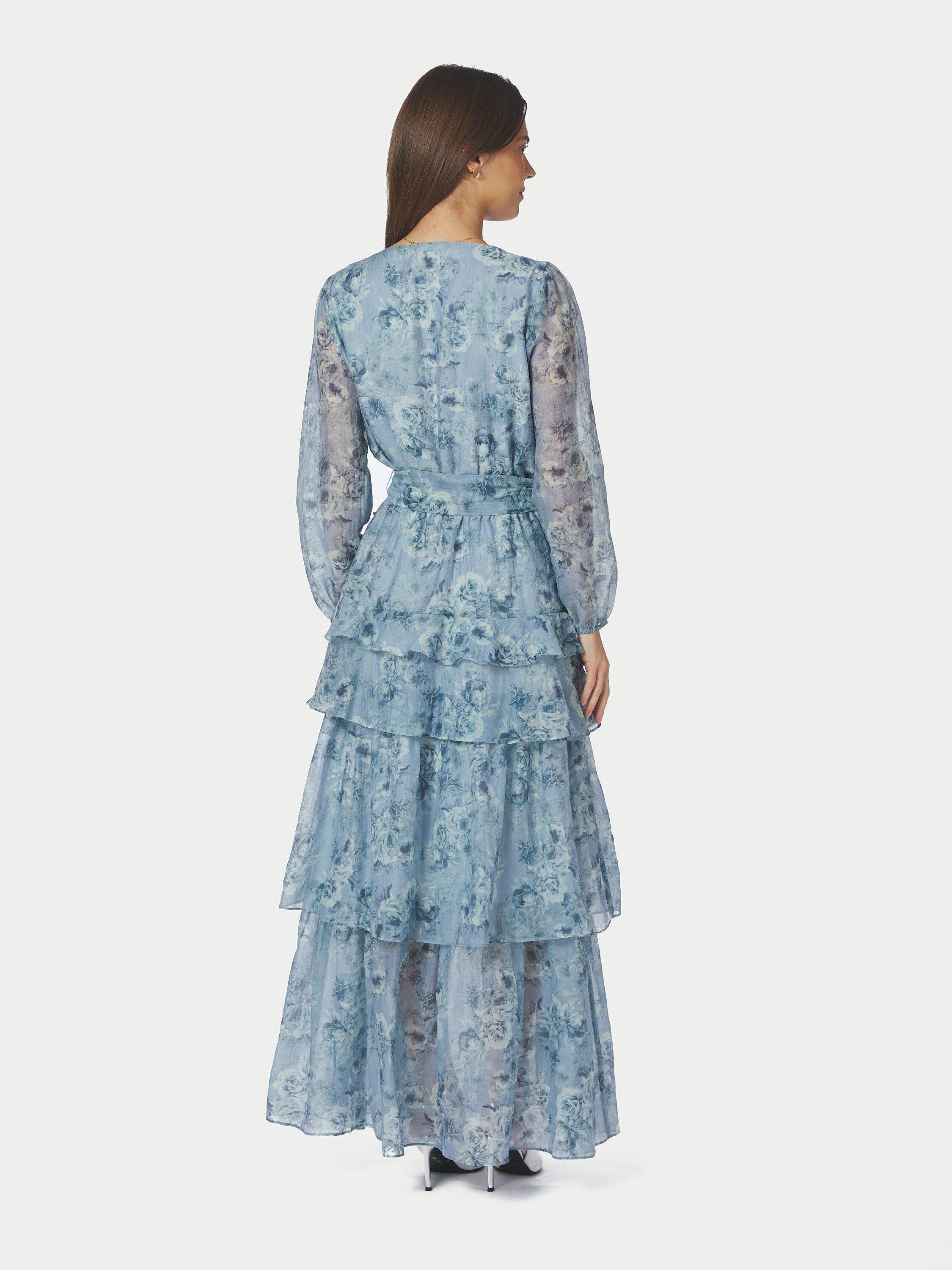 Denila Crepe Print Dress