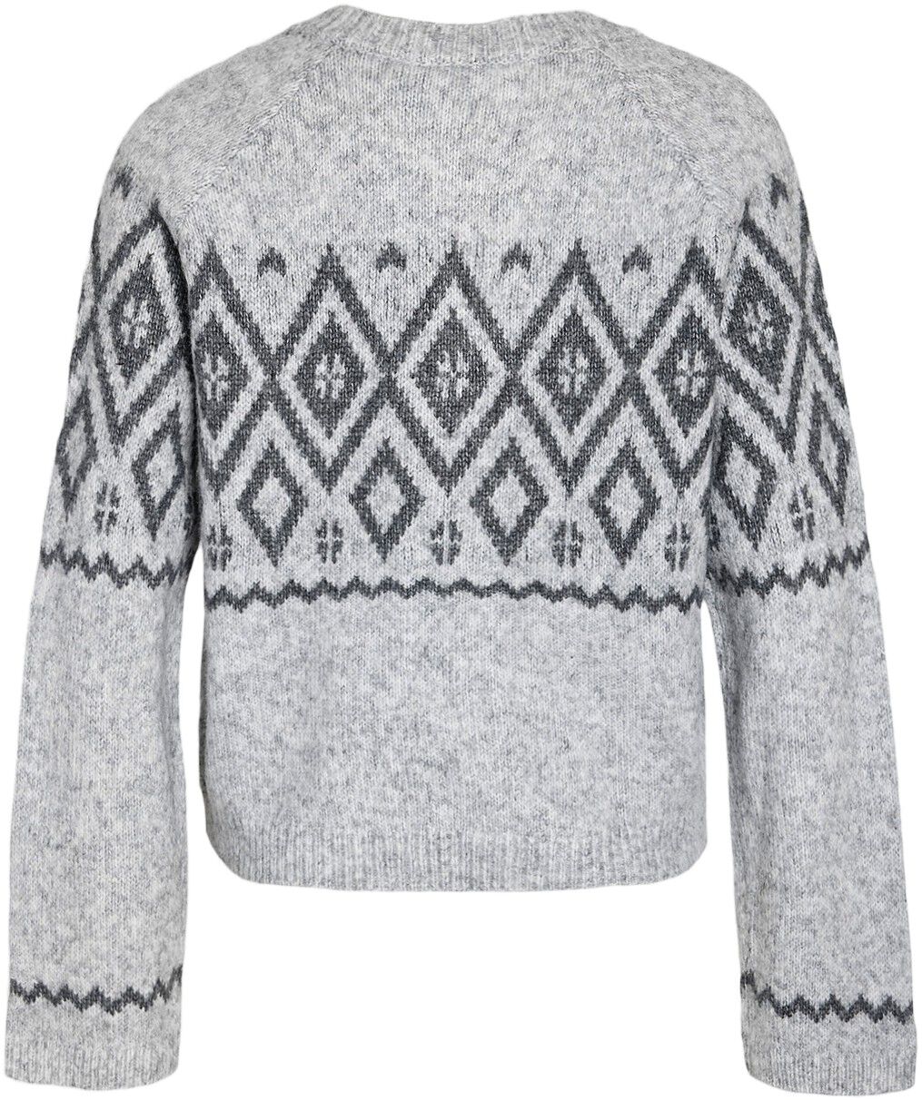 Nmhilda L/S O-Neck Fairisle Cardigan