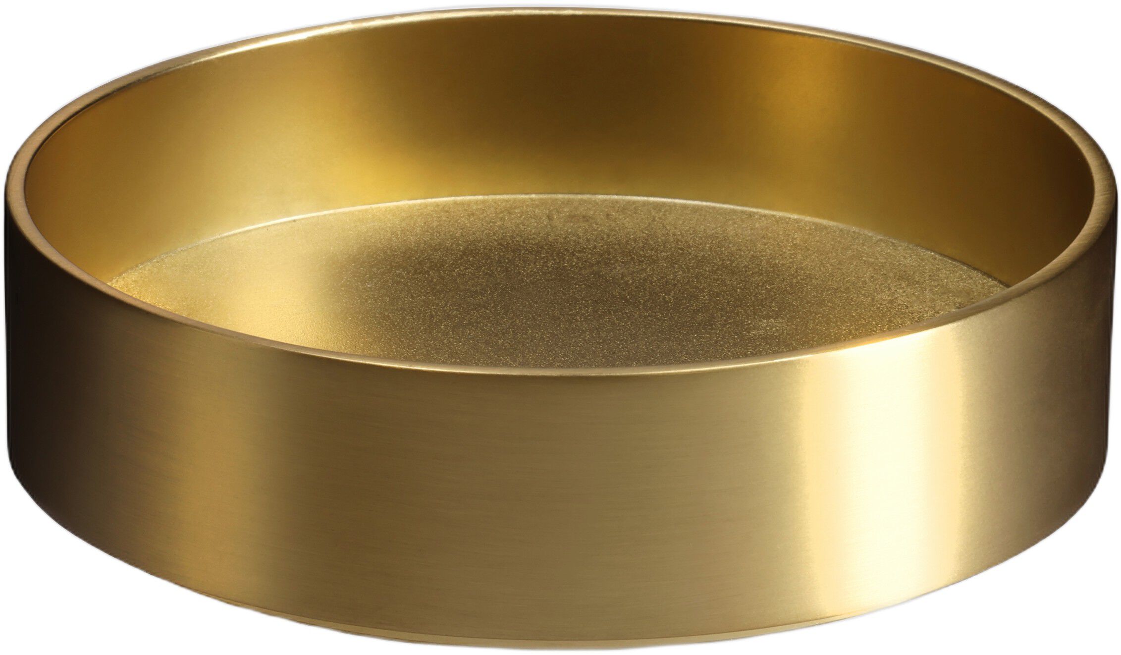 Light Candleholder pillar, Matte Brass, 9x3 cm