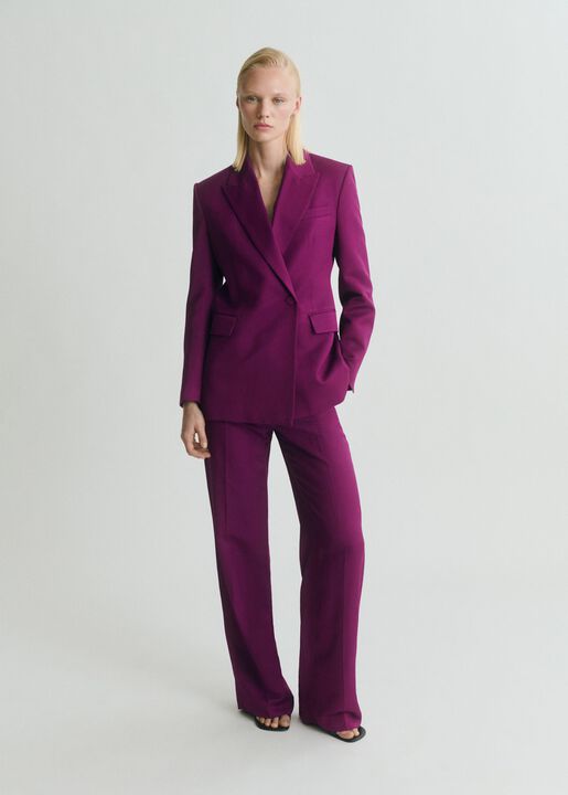 Double-breasted suit jacket