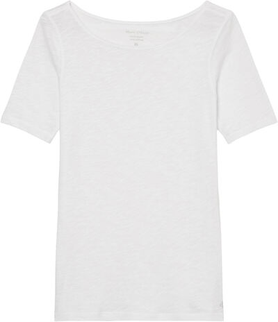 T-shirt, short-sleeve, boat-neck