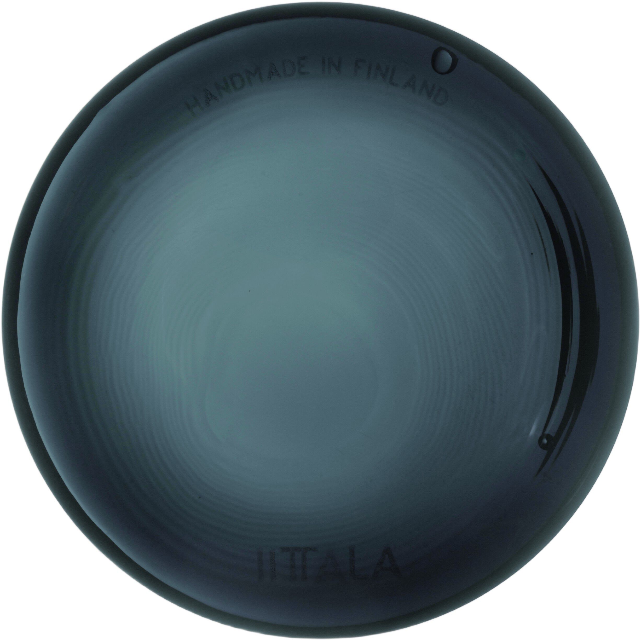 Iittala glasplade 9cm st&aring;lgr&aring;