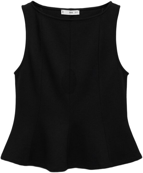 A-line boat neck top