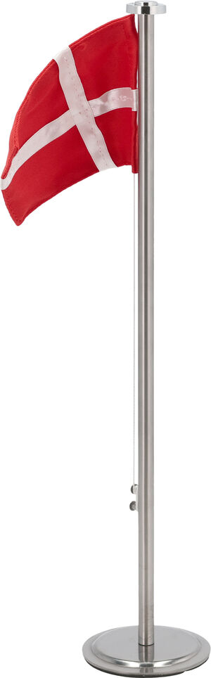 Flagstang 8 x 40 cm Rød/Hvid Bomuld